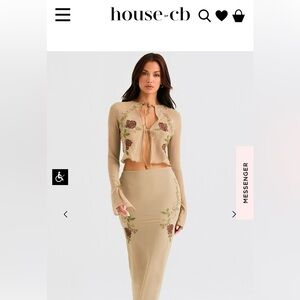 NWT House of CB Lailah Maxi Shirt
